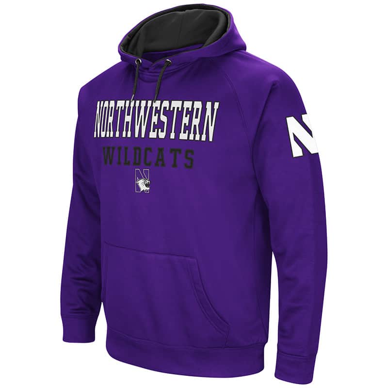Northwestern University Wildcats Colosseum Men's Purple VF Poly Fleece ...