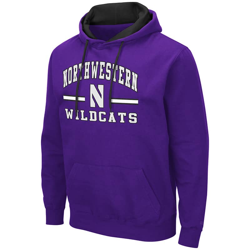 Northwestern University Wildcats Colosseum Men's Purple Hooded ...