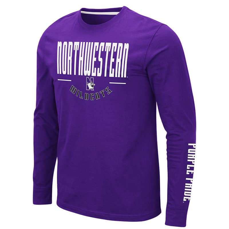 Northwestern University Wildcats Colosseum Men's Purple Streepurplear L ...