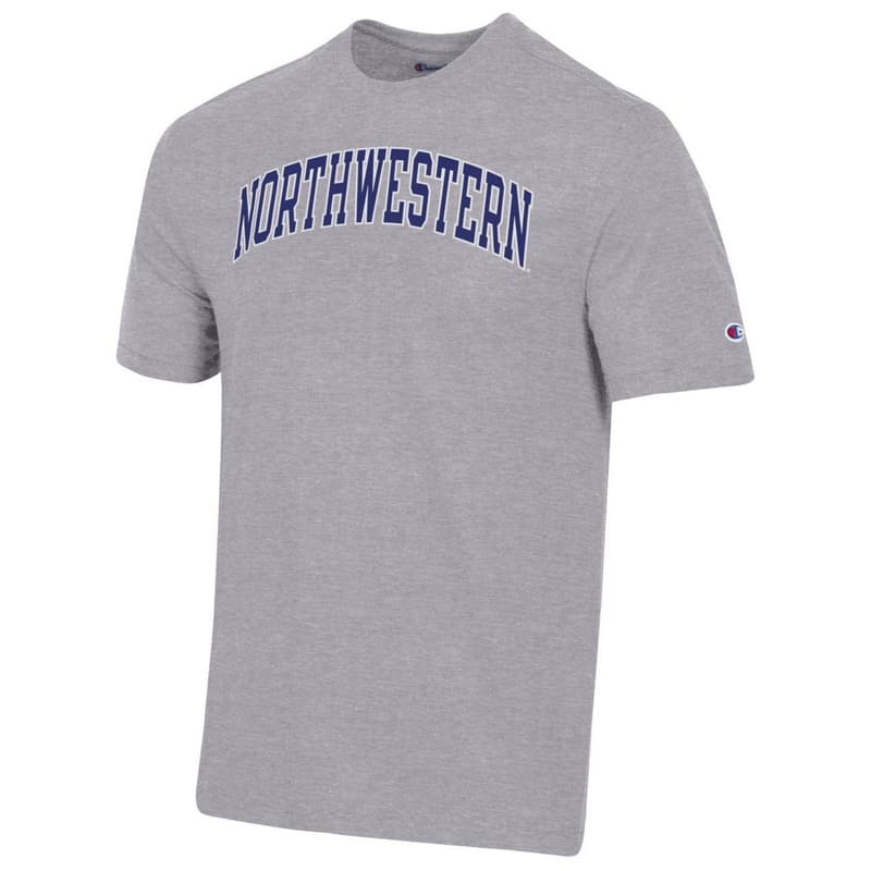 Northwestern University Wildcats Men's Heritage Grey Short Sleeve Tee ...