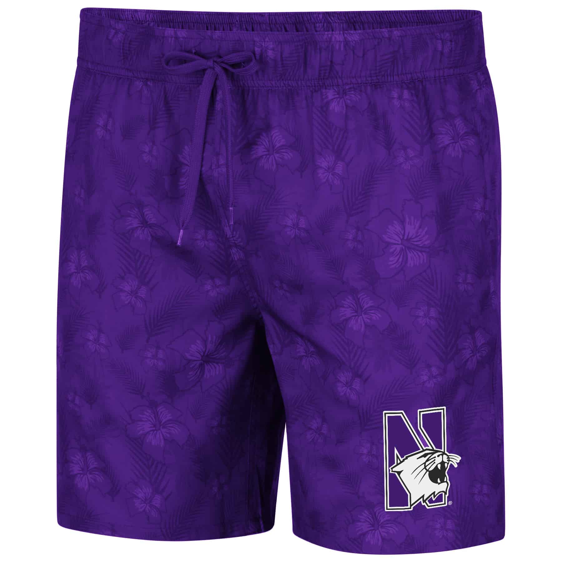 Northwestern University Wildcats Men's Colosseum Purple Kavai Swim Short